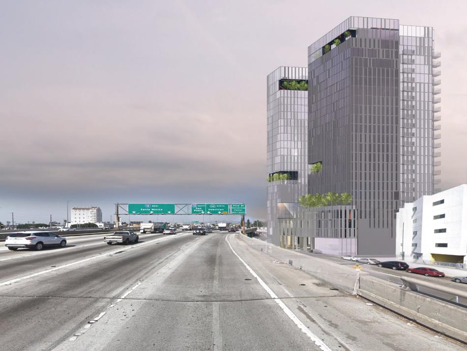 Proposed tower complex at 1600 S Flower Street in DTLA showing signs of